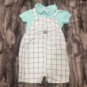 Overalls & Polo Outfit